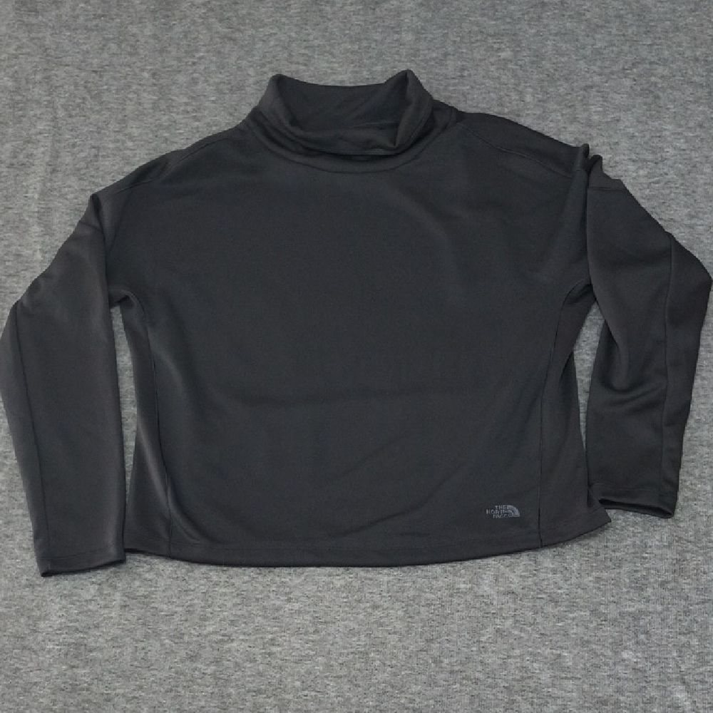 NWT The North Face Women's Funnel Neck Long Sleeve Black Size Small